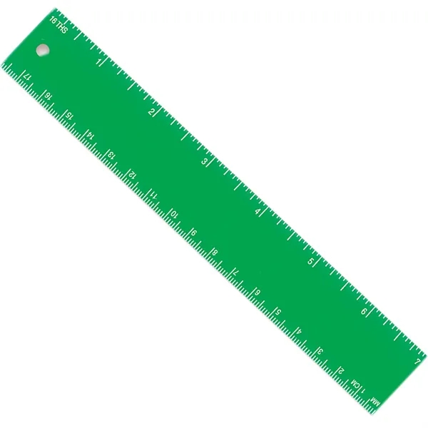 7" ruler made of plastic with a full measurement of 1.12"H... from ASI 54040 Fey Promo