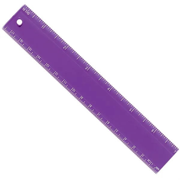7" ruler made of plastic with a full measurement of 1.12"H... from ASI 54040 Fey Promo