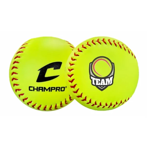 Optic yellow synthetic leather softball.... from ASI 55675 Galaxy Balloons Inc / Galactic Fun Time Line