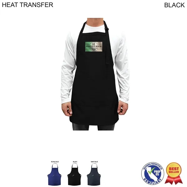 Polyester/cotton twill apron with adjustable neckband, full bib, and split-pocket pouch.... from ASI 53509 FIEL-Fairdeal Import & Export / FIEL