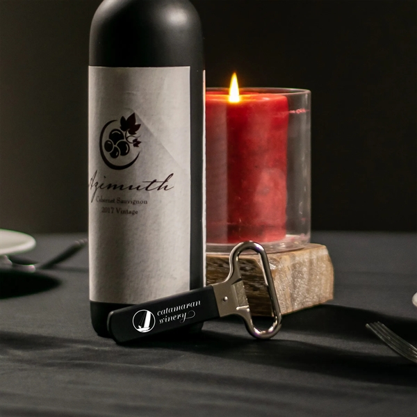 Flat wine opener with Stainless steel prongs, and plastic cover.... from ASI 54040 Fey Promo / Mi Line by Fey