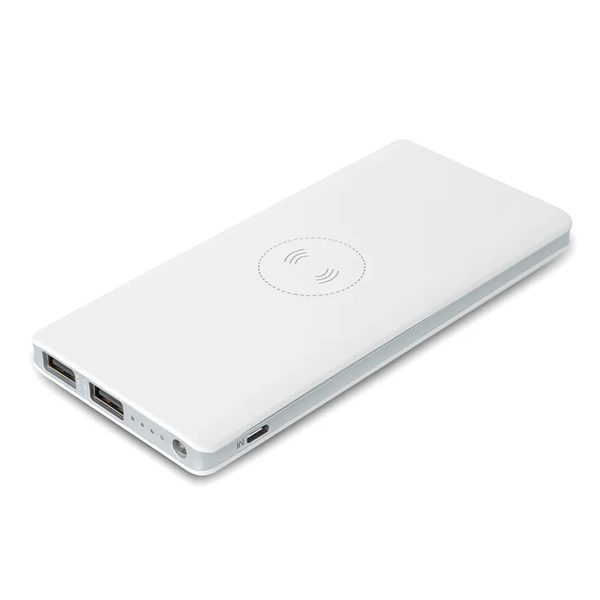 Qi wireless charger with 10,000 mAh (10k mAh) power bank... from ASI 68190 Lungsal / Lungsal