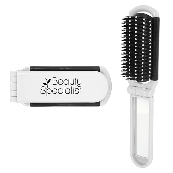 Fold-up brush with mirror.... from ASI 52710 Lincoln Line