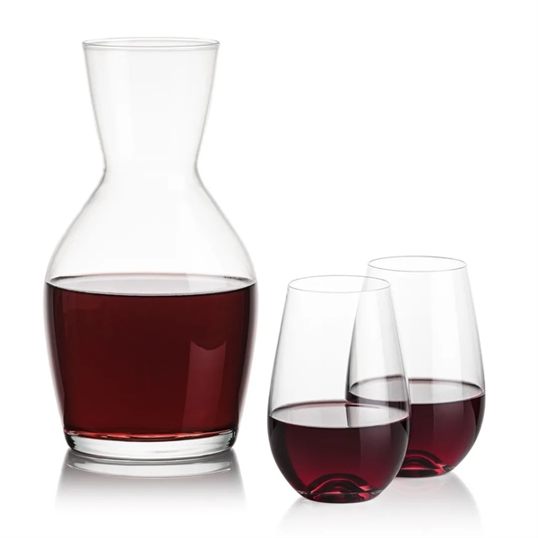Our 38oz Crystalline Westwood Carafe & 12.5oz Crystalline Boston Stemless Wine... from ASI 84592 St Regis Group
