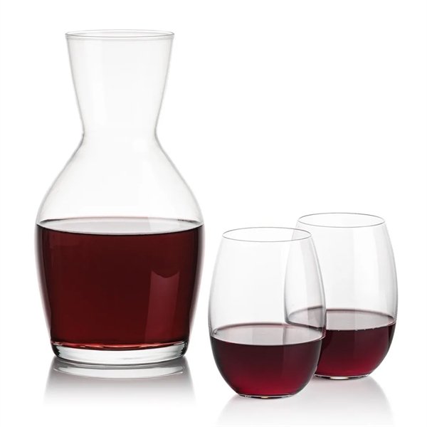 Our 38oz Crystalline Westwood Carafe & 17oz Crystalline Carlita Stemless Wine... from ASI 84592 St Regis Group