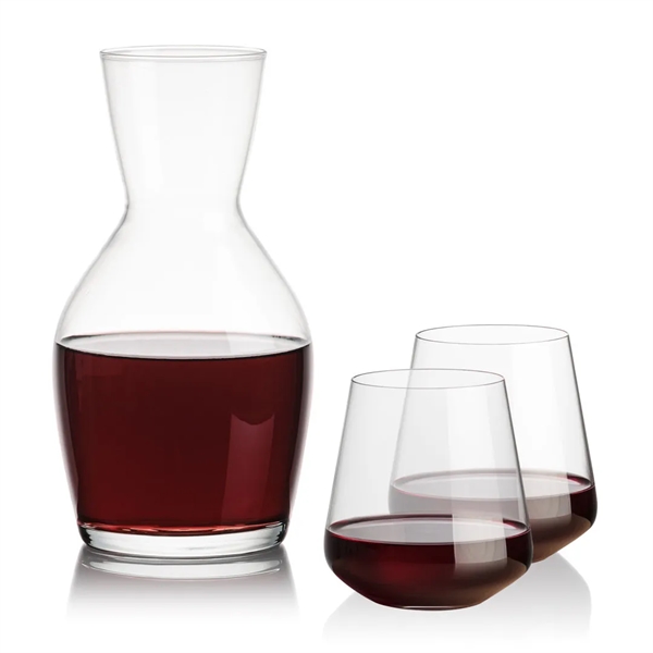 Our 38oz Crystalline Westwood Carafe & 10.5oz Crystalline Cannes Stemless Wine... from ASI 84592 St Regis Group