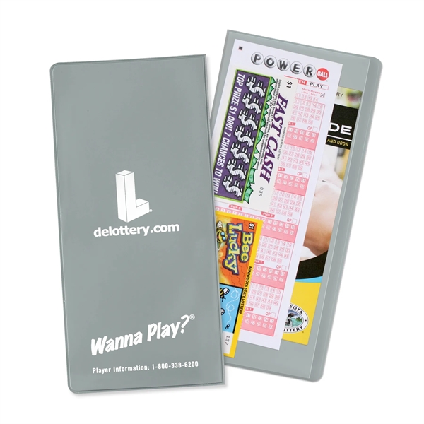 Lottery ticket holder made of vinyl measuring 9.5"H x 4.5"W with... from ASI 54040 Fey Promo