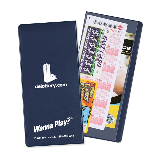 Lottery ticket holder made of vinyl measuring 9.5"H x 4.5"W with... from ASI 54040 Fey Promo
