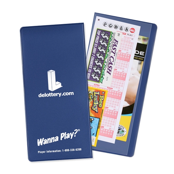 Lottery ticket holder made of vinyl measuring 9.5"H x 4.5"W with... from ASI 54040 Fey Promo