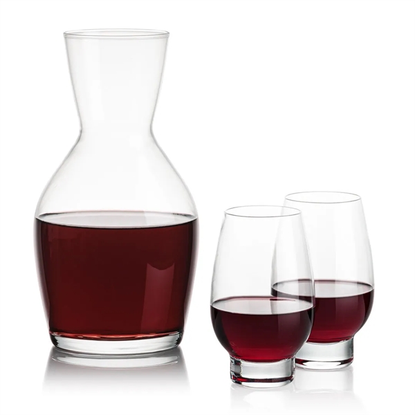 Our 38oz Crystalline Westwood Carafe & 14.5oz Crystalline Glenarden Stemless Footed... from ASI 84592 St Regis Group