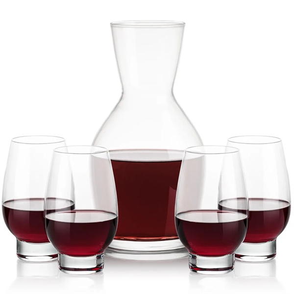 Our 38oz Crystalline Westwood Carafe & 14.5oz Crystalline Glenarden Stemless Footed... from ASI 84592 St Regis Group