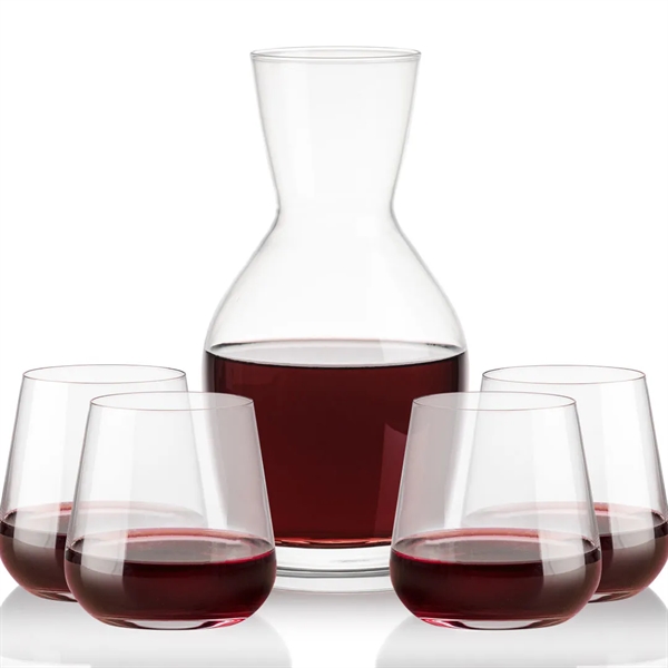 Our 38oz Crystalline Westwood Carafe & 11oz Crystalline Howden Stemless Footed... from ASI 84592 St Regis Group