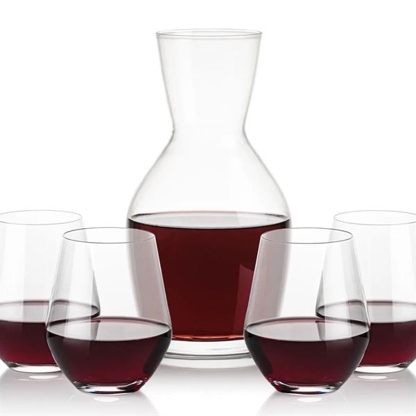 Our 38oz Crystalline Westwood Carafe & 11.5oz Crystalline Reina Stemless Footed... from ASI 84592 St Regis Group