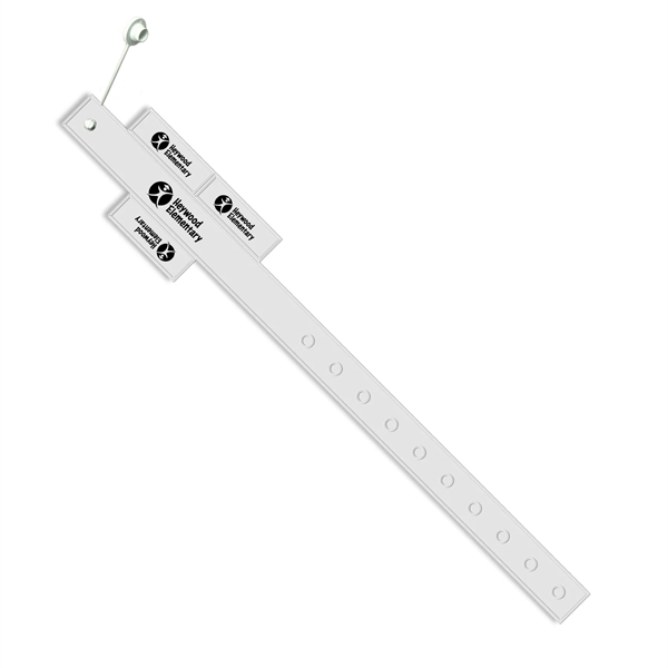 1.44"H x 9.5"W vinyl wristband with 3 tear off tabs and... from ASI 54040 Fey Promo