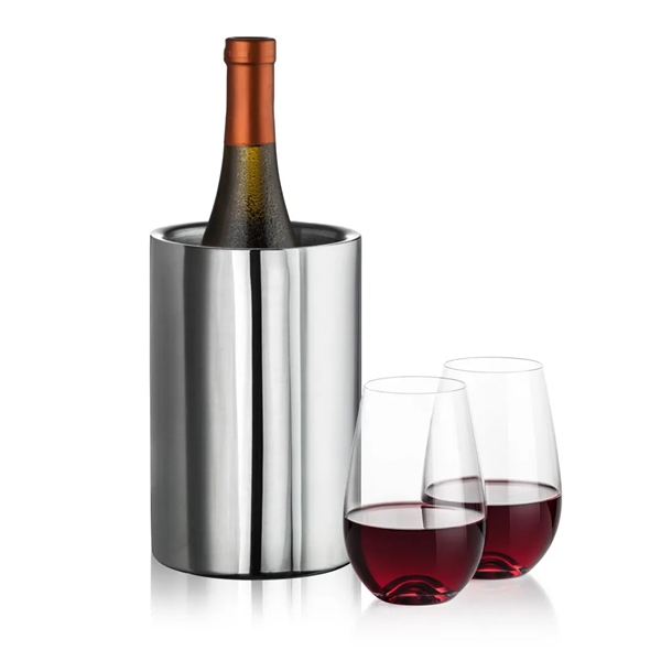 Jacobs Wine Cooler &  2 or 4 Boston Stemless Wine... from ASI 84592 St Regis Group