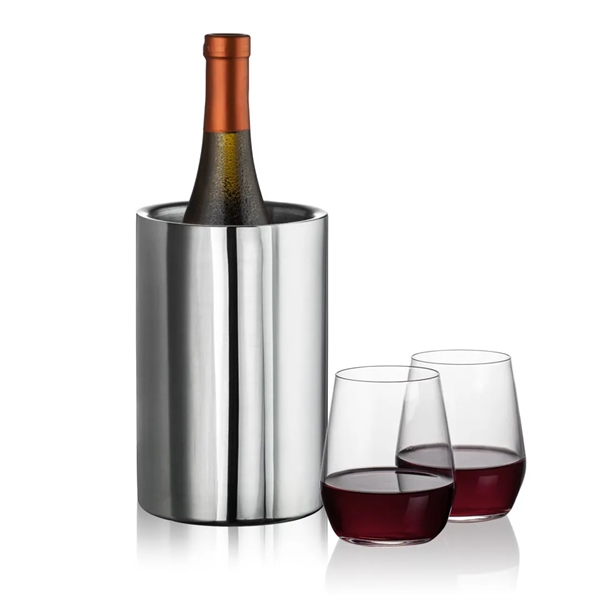 Jacobs Wine Cooler &  2 or 4 Stemless Germain Wine... from ASI 84592 St Regis Group