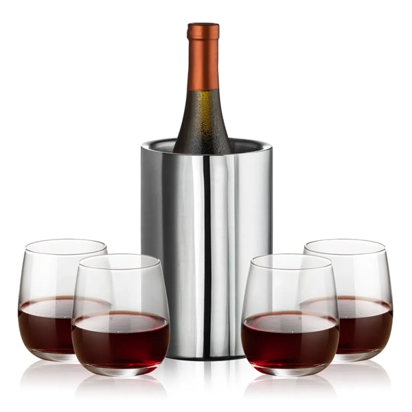 Jacobs Wine Cooler & 2 or 4 stemless Crestview Wine... from ASI 84592 St Regis Group