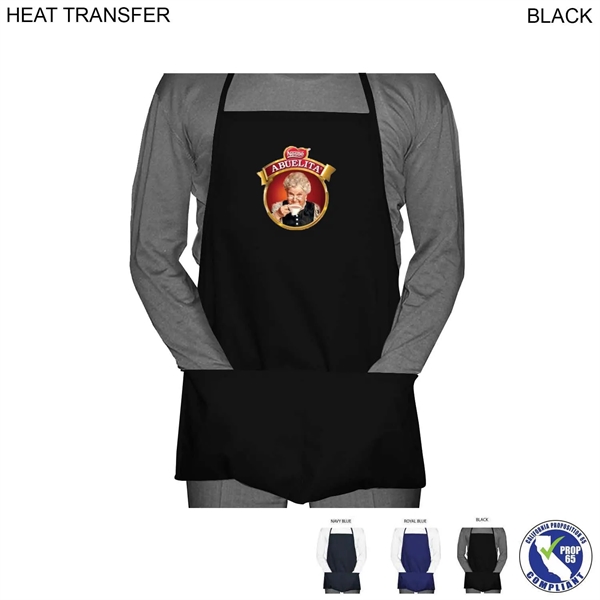 Twill Economy Apron, 2 Pockets, Sold as Unimprinted, heat transfer full... from ASI 53509 FIEL-Fairdeal Import & Export / FIEL