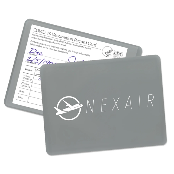 COVID vaccination card holder that's made of vinyl.... from ASI 54040 Fey Promo
