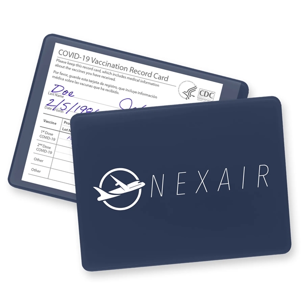 COVID vaccination card holder that's made of vinyl.... from ASI 54040 Fey Promo