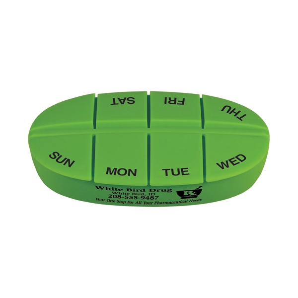 2.5"H x 4"W x 0.87"D  pillbox with eight separate compartments;... from ASI 54040 Fey Promo / Mi Line by Fey