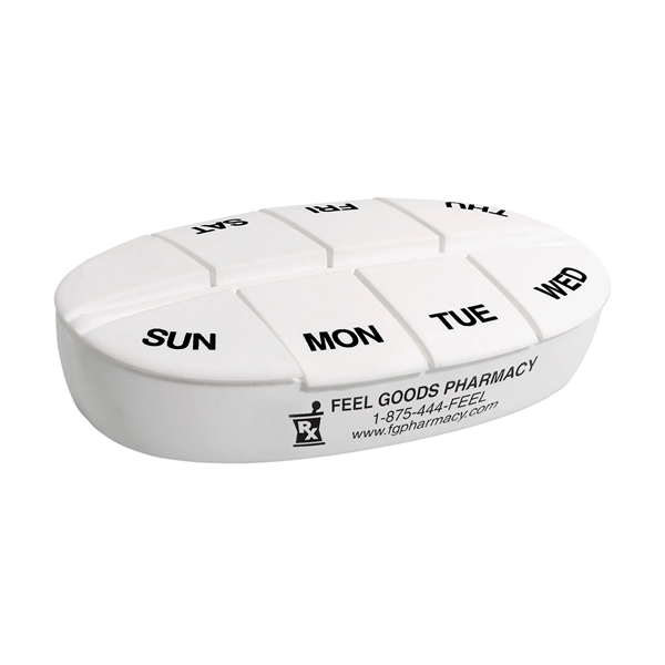 2.5"H x 4"W x 0.87"D  pillbox with eight separate compartments;... from ASI 54040 Fey Promo / Mi Line by Fey