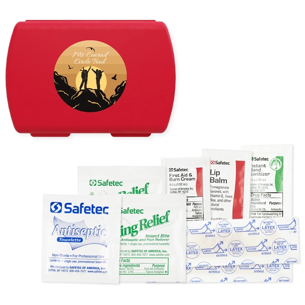 Full color imprinted USA made Outdoor Aid Kit with Hand Sanitizers,... from ASI 54040 Fey Promo