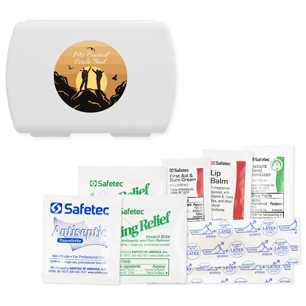 Full color imprinted USA made Outdoor Aid Kit with Hand Sanitizers,... from ASI 54040 Fey Promo