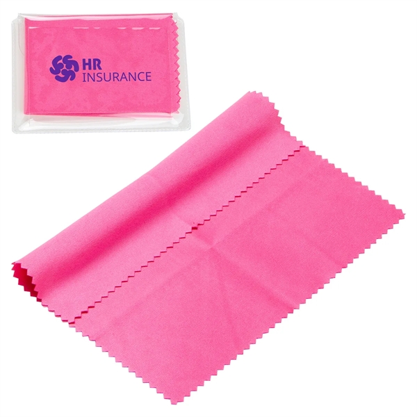 220GSM Microfiber Cleaning Cloth in Clear PVC Case... from ASI 36730 Ariel Premium Supply Inc