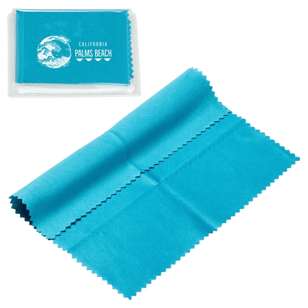 220GSM Microfiber Cleaning Cloth in Clear PVC Case... from ASI 36730 Ariel Premium Supply Inc