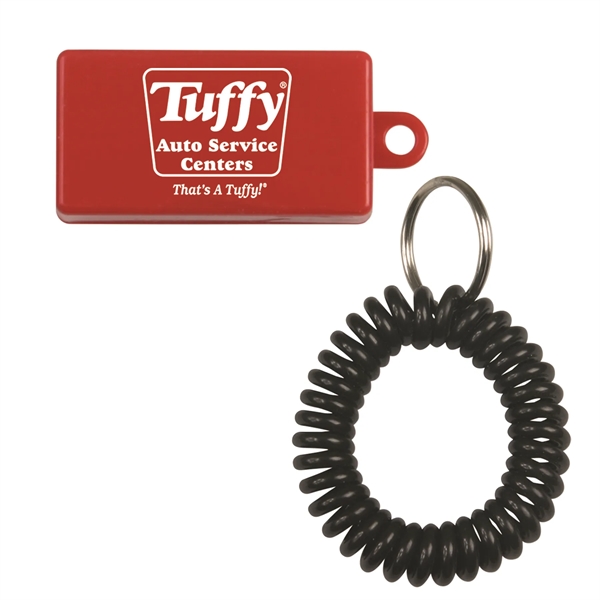 Two tone clicker with key ring and armband.... from ASI 54040 Fey Promo / Mi Line by Fey