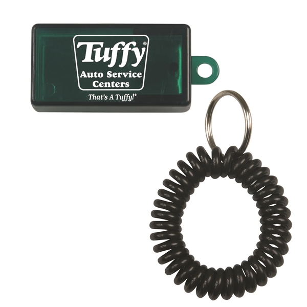 Two tone clicker with key ring and armband.... from ASI 54040 Fey Promo / Mi Line by Fey