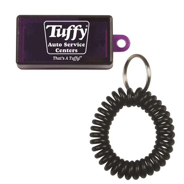 Two tone clicker with key ring and armband.... from ASI 54040 Fey Promo / Mi Line by Fey