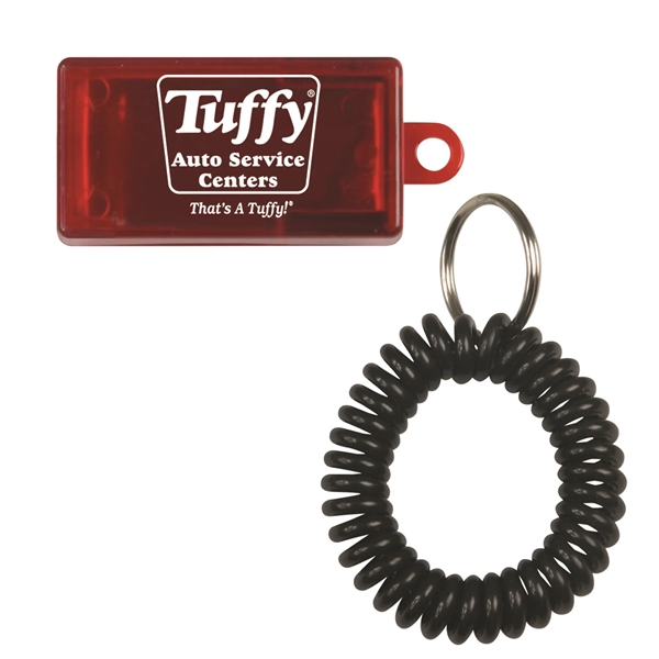 Two tone clicker with key ring and armband.... from ASI 54040 Fey Promo / Mi Line by Fey