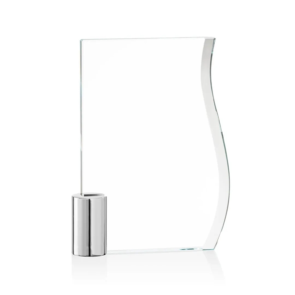 The Starfire Crystal Holbrook VividPrint™ Award features a subtle S-curved beveled... from ASI 84592 St Regis Group / St Regis