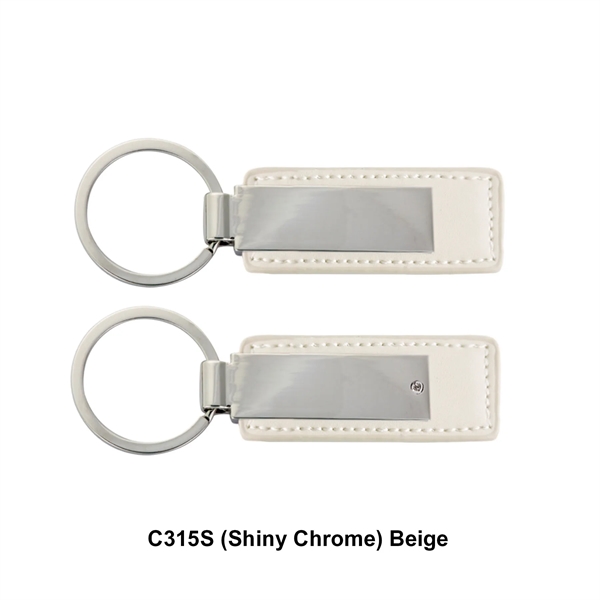 Leatherette with rectangular metal key tag.... from ASI 41511 Brainchild USA Inc / BrainChild Gift Club