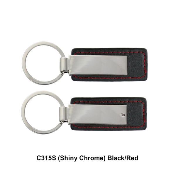 Leatherette with rectangular metal key tag.... from ASI 41511 Brainchild USA Inc / BrainChild Gift Club