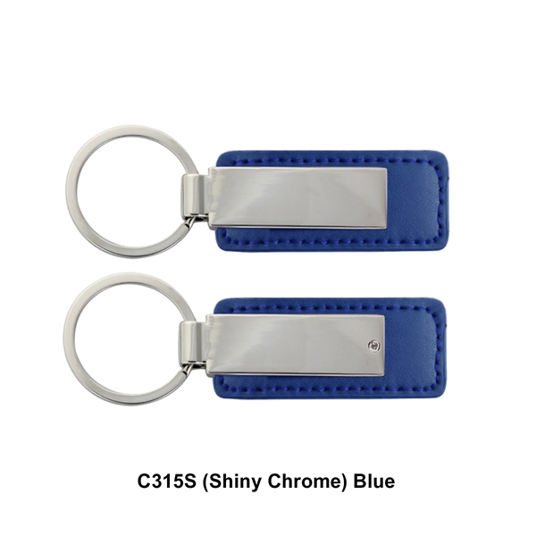 Leatherette with rectangular metal key tag.... from ASI 41511 Brainchild USA Inc / BrainChild Gift Club