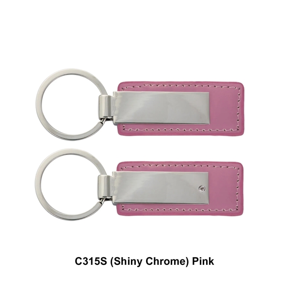 Leatherette with rectangular metal key tag.... from ASI 41511 Brainchild USA Inc / BrainChild Gift Club