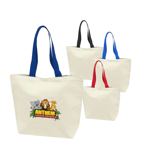13 oz. Cotton Canvas Tote Bag, Approximate drop handle length: 13... from ASI 41511 Brainchild USA Inc / BrainChild Gift Club