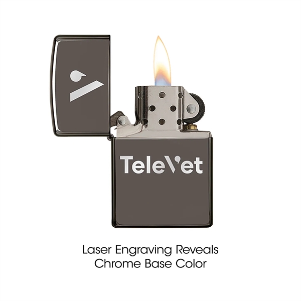 Famous Zippo Windproof Lighter. Made In the USA. The high-polish black... from ASI 46170 Compass Industries Inc