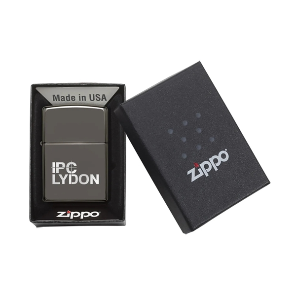 Famous Zippo Windproof Lighter. Made In the USA. The high-polish black... from ASI 46170 Compass Industries Inc