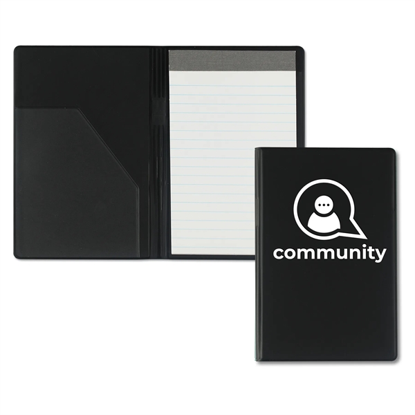 Junior writing pad made of vinyl and measuring 8.43"H x 5.31"W... from ASI 54040 Fey Promo