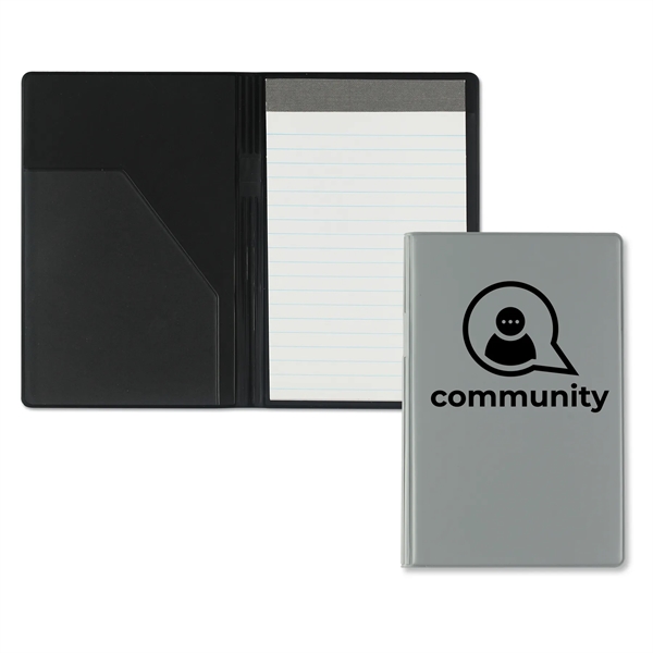 Junior writing pad made of vinyl and measuring 8.43"H x 5.31"W... from ASI 54040 Fey Promo