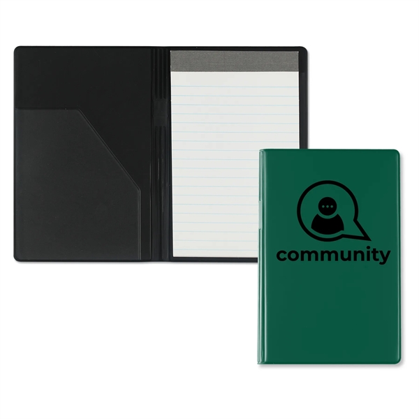 Junior writing pad made of vinyl and measuring 8.43"H x 5.31"W... from ASI 54040 Fey Promo