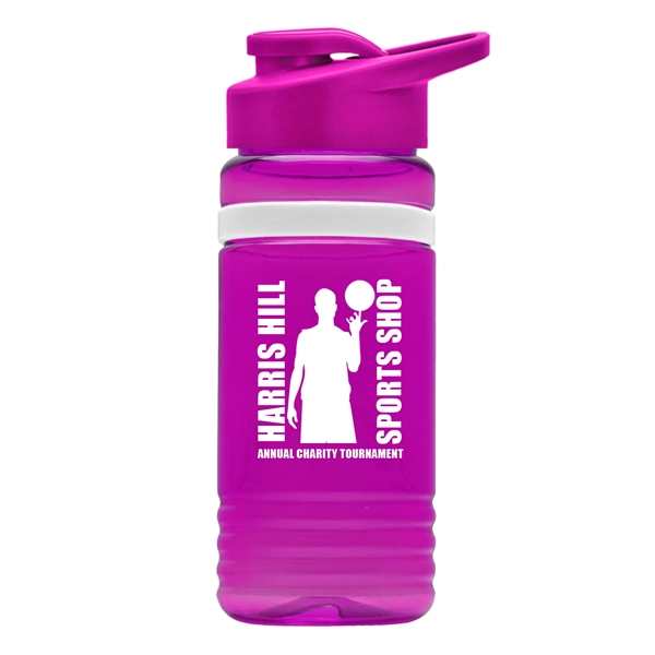 20 Oz. Stripe Bottle with Drink-thru Lid... from ASI 55990 Garyline
