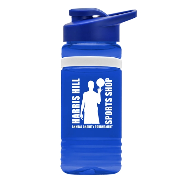 20 Oz. Stripe Bottle with Drink-thru Lid... from ASI 55990 Garyline