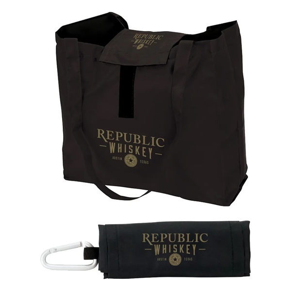 Carabiner Hook Foldable Tote Bag... from ASI 31517 Admart Products / Admart Line