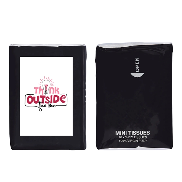 3" x 2" x 1" ten-pack of 7.875" x 8" tissues... from ASI 63549 Jornik Manufacturing Corp