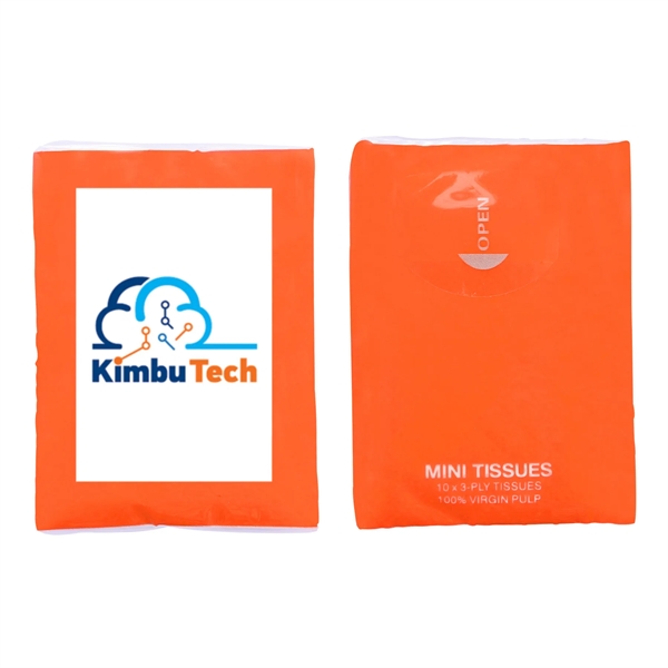 3" x 2" x 1" ten-pack of 7.875" x 8" tissues... from ASI 63549 Jornik Manufacturing Corp
